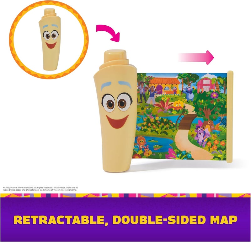 DORA حقيبة مغامراتي مع ملحقات المستكشف، منظار ألعاب، خريطة وبوصلة، ألعاب للأطفال من البنات والأولاد أعمار 3 سنوات وما فوق - Image 5